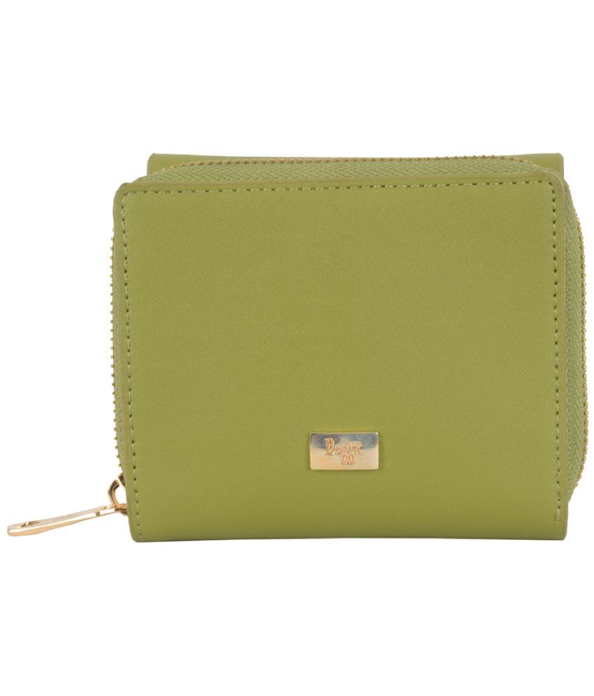     			Baggit PU Green Women's Zip Around Wallet ( Pack of 1 )