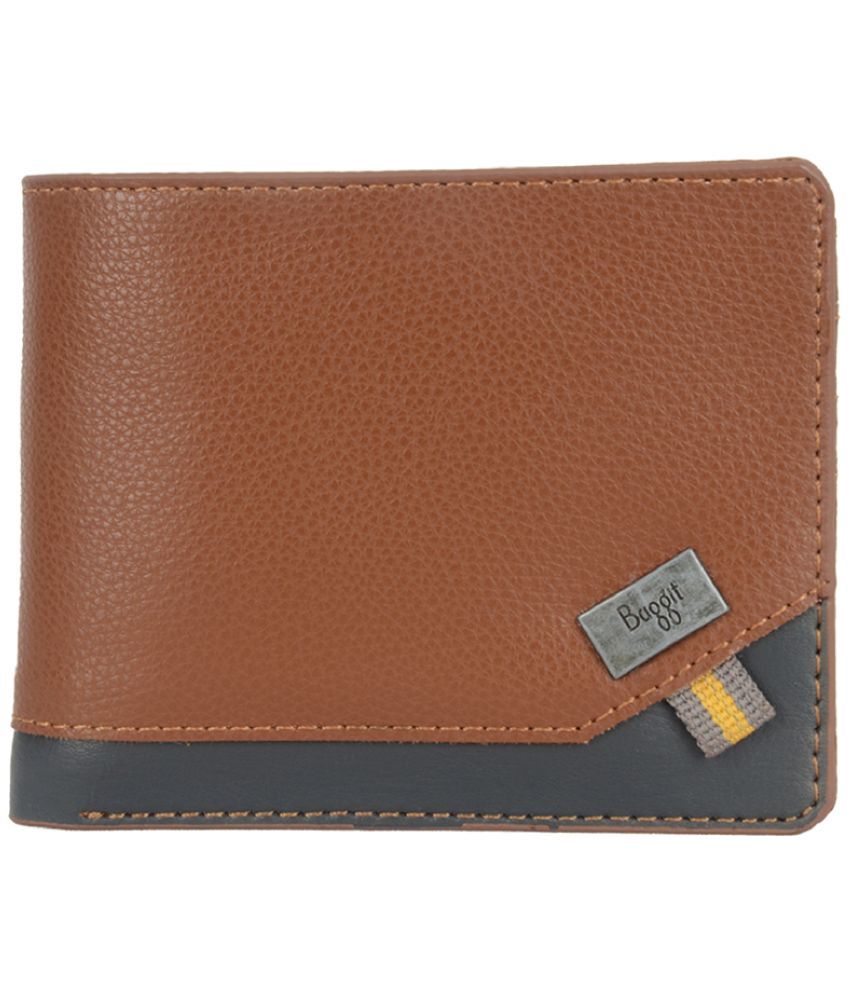     			Baggit Tan Faux Leather Men's Regular Wallet ( Pack of 1 )