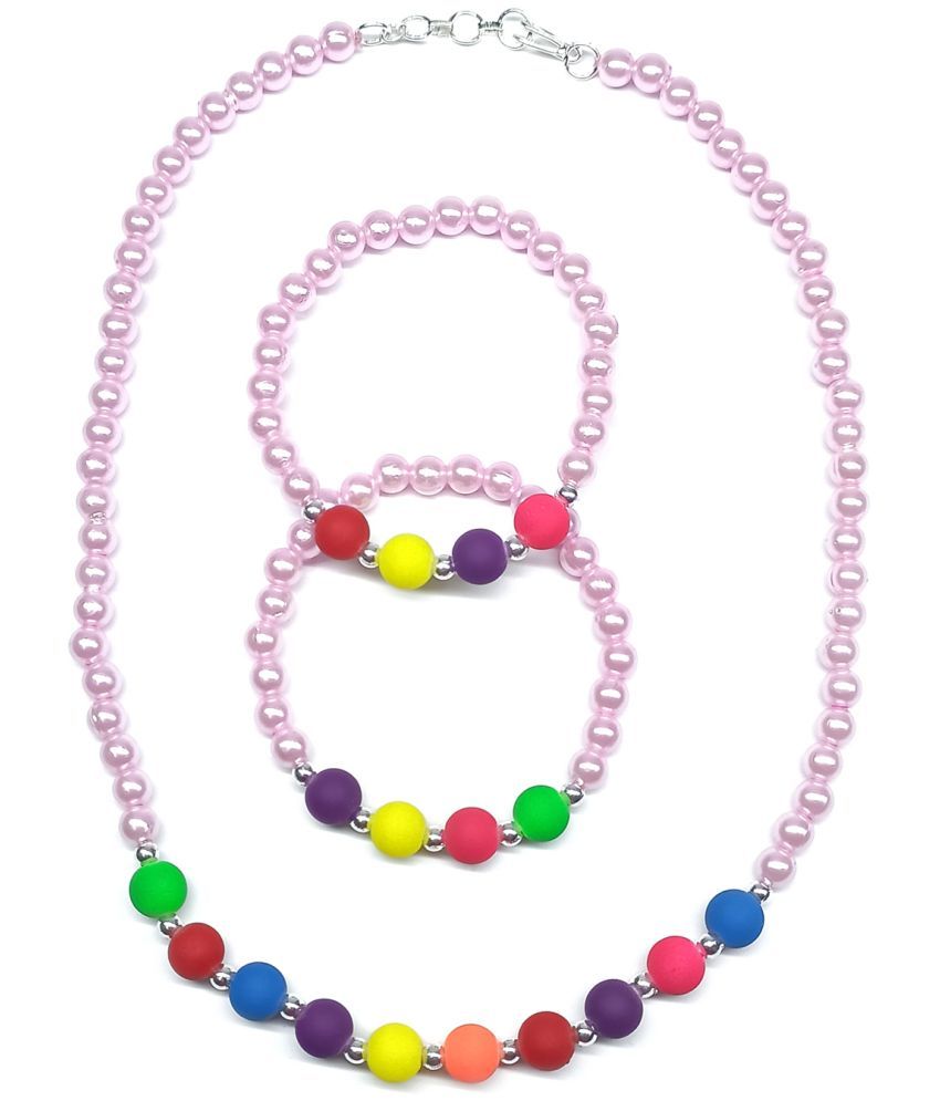     			DAIVYA WELLNESS Multicolor Pearls Necklace Set ( Pack of 1 )