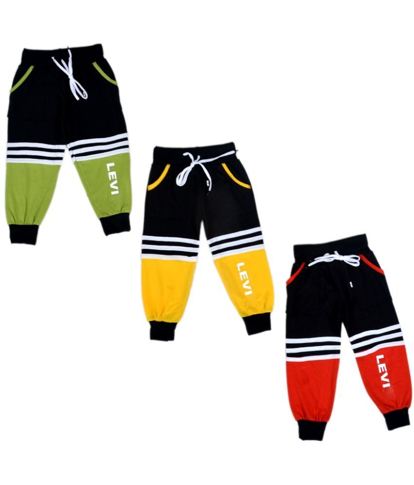     			DIAMOND EXPORTER Pack of 3 Boys Cotton Blend Trackpant ( Multicolor )