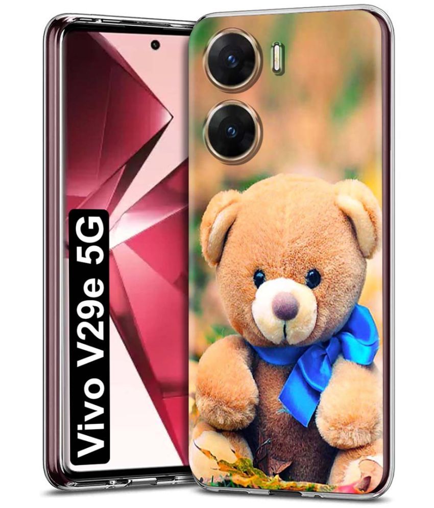     			Fashionury Multicolor Printed Back Cover Silicon Compatible For Vivo V29e ( Pack of 1 )