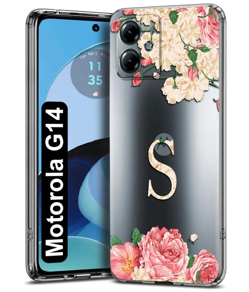     			Fashionury Multicolor Printed Back Cover Silicon Compatible For Motorola G14 ( Pack of 1 )