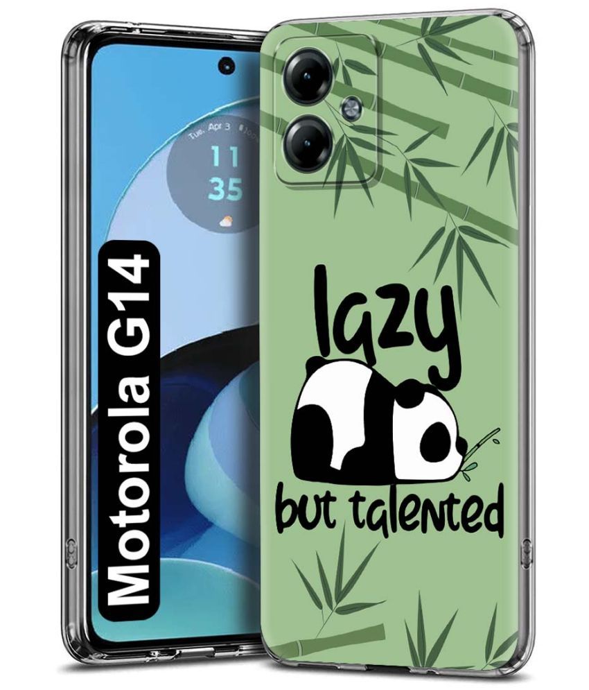     			Fashionury Multicolor Printed Back Cover Silicon Compatible For Motorola G14 ( Pack of 1 )