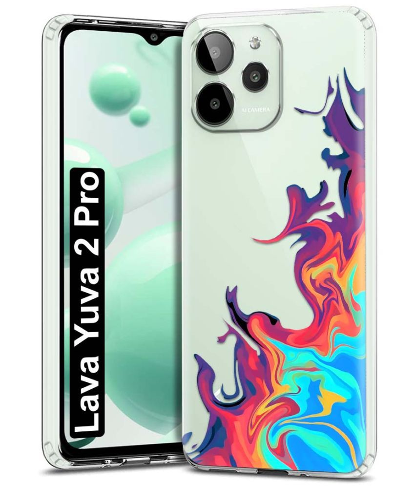     			Fashionury Multicolor Printed Back Cover Silicon Compatible For Lava YUVA 2 Pro ( Pack of 1 )