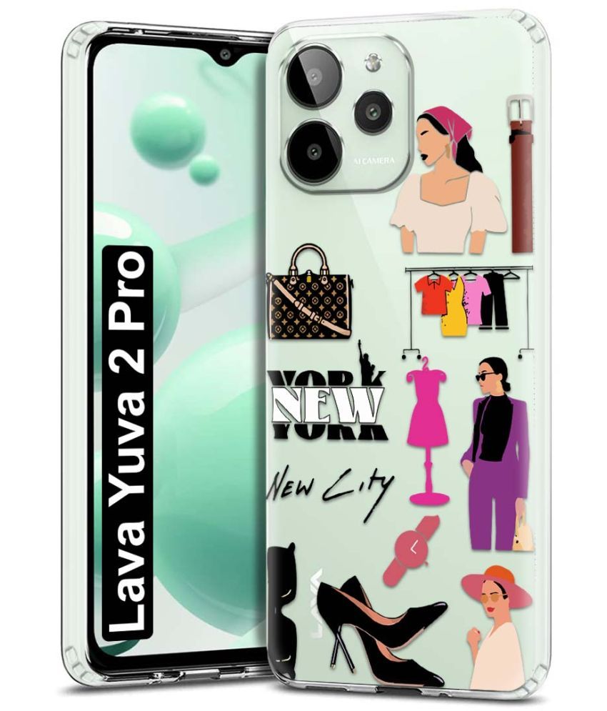     			Fashionury Multicolor Printed Back Cover Silicon Compatible For Lava YUVA 2 Pro ( Pack of 1 )