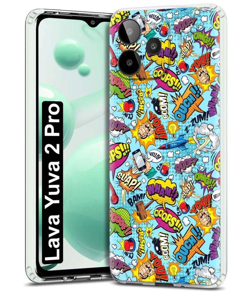     			Fashionury Multicolor Printed Back Cover Silicon Compatible For Lava YUVA 2 Pro ( Pack of 1 )