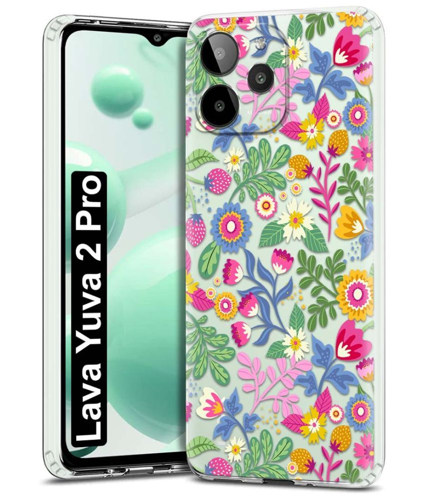     			Fashionury Multicolor Printed Back Cover Silicon Compatible For Lava YUVA 2 Pro ( Pack of 1 )