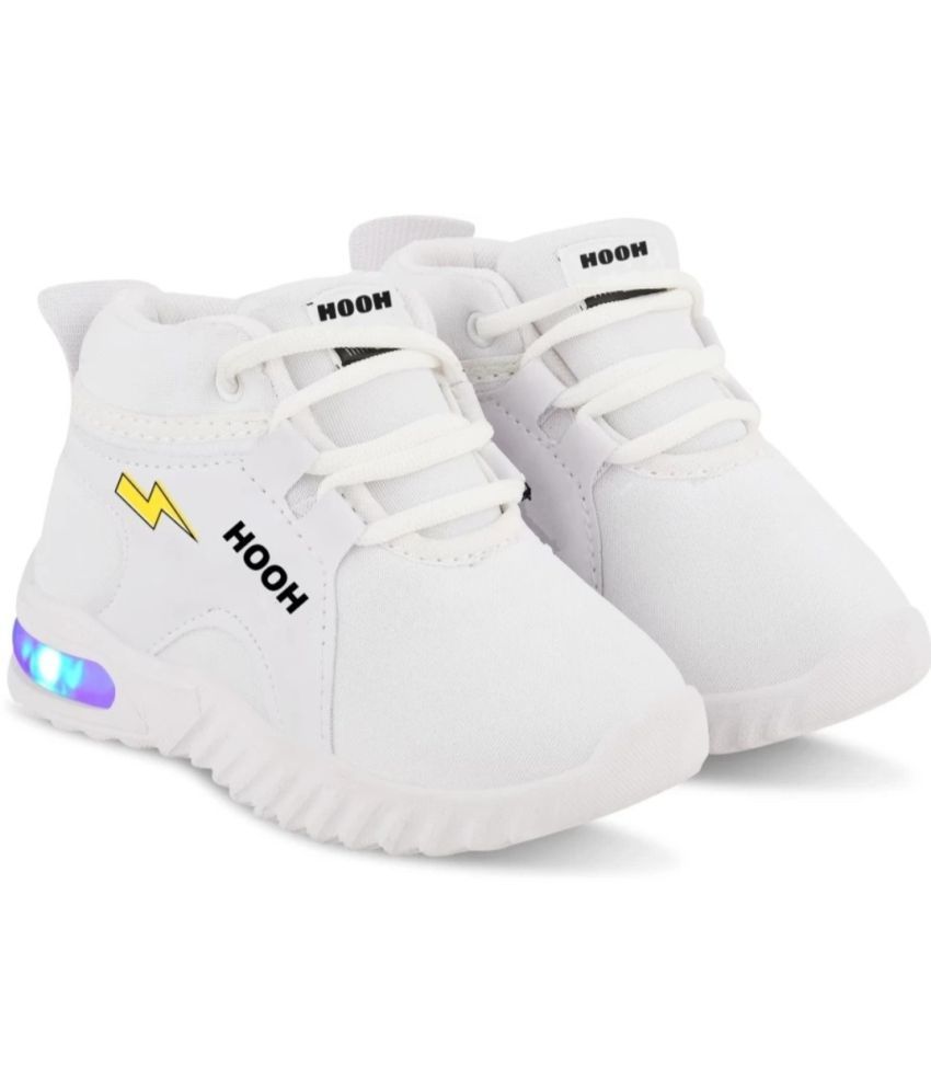     			GLOBIN - White Boy's LED Shoes ( 1 Pair )