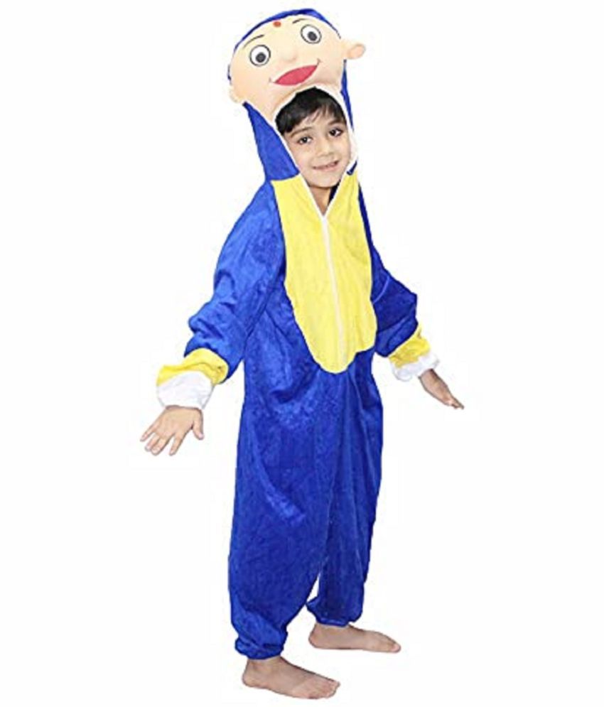     			Kaku Fancy Dresses Hattori Cartoon Costume -Blue, For Boys & Girls