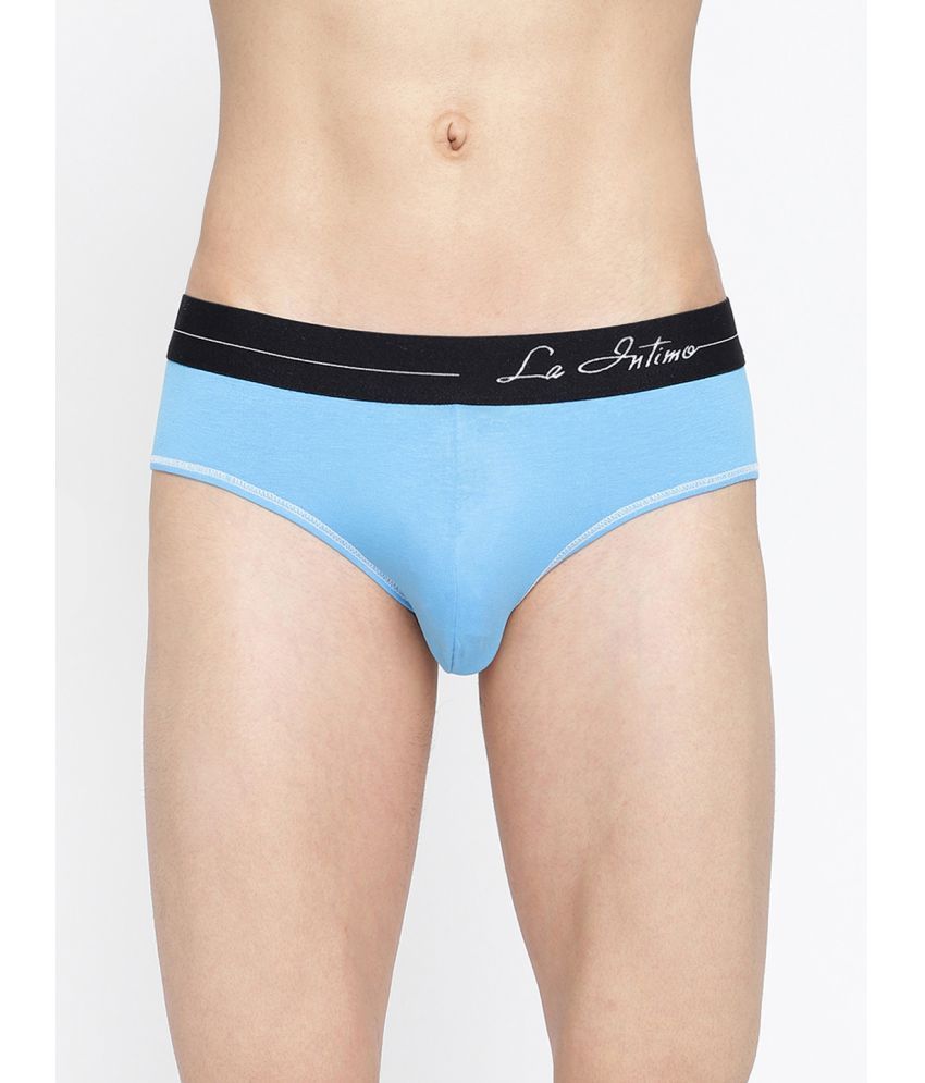     			La Intimo Cotton Men's Briefs ( Blue )