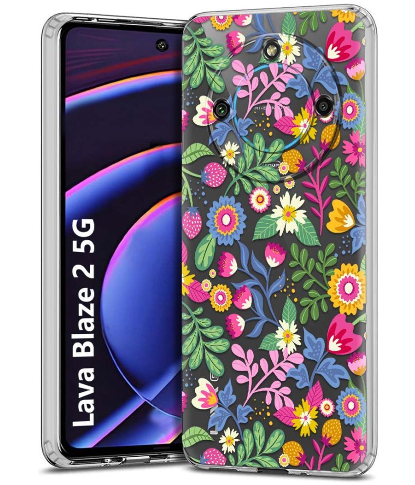     			NBOX Multicolor Printed Back Cover Silicon Compatible For Lava Blaze 2 ( Pack of 1 )