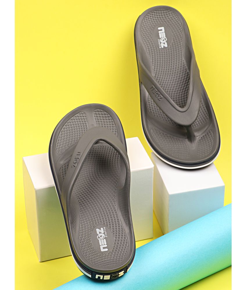     			Neoz Grey Men's Thong Flip Flop