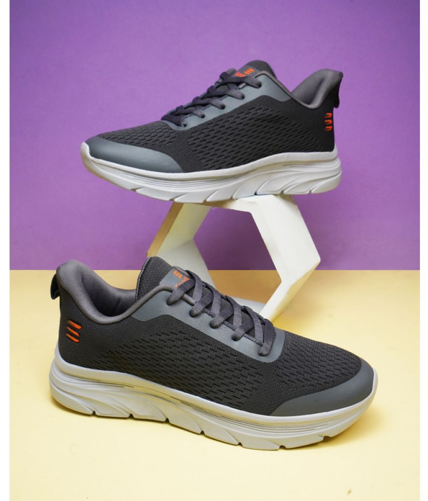     			Sspot On OSCAR-01 Dark Grey Men's Sports Running Shoes