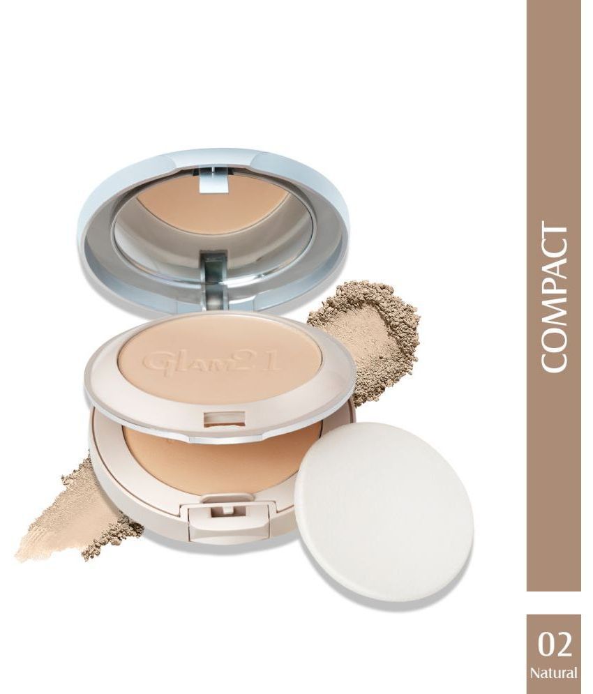     			Glam21 2in1 Compact Powder Weightless Peerless Longlasting Matte Finish Look 20g Natural02