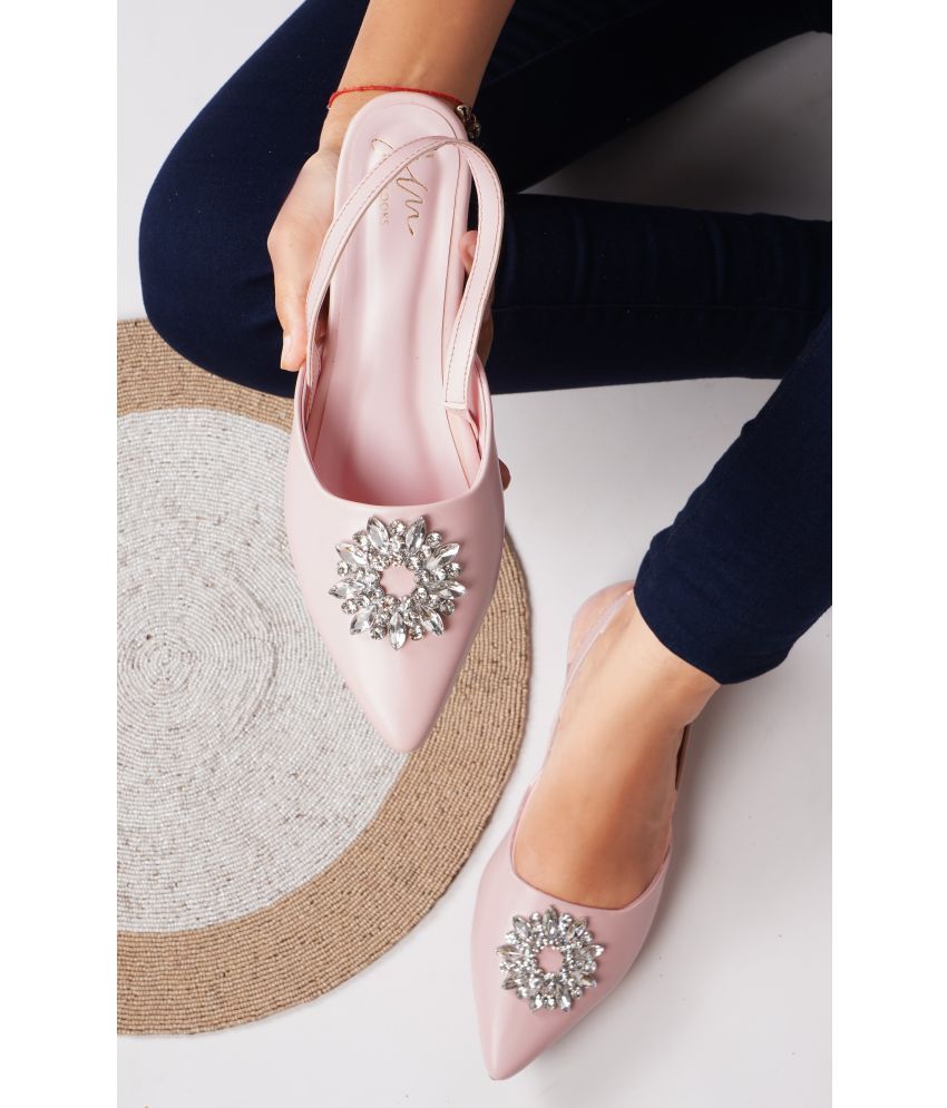     			JM Looks Pink Women's Casual Ballerinas