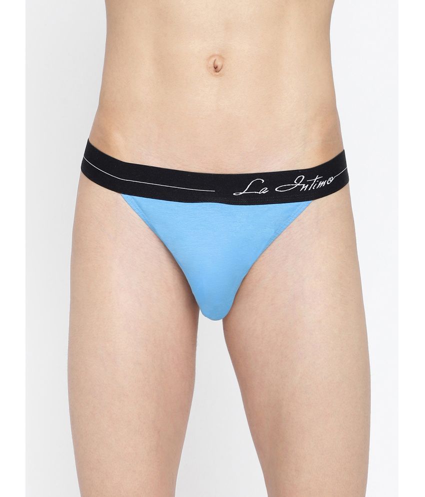     			La Intimo Cotton Men's Bikini ( Blue )