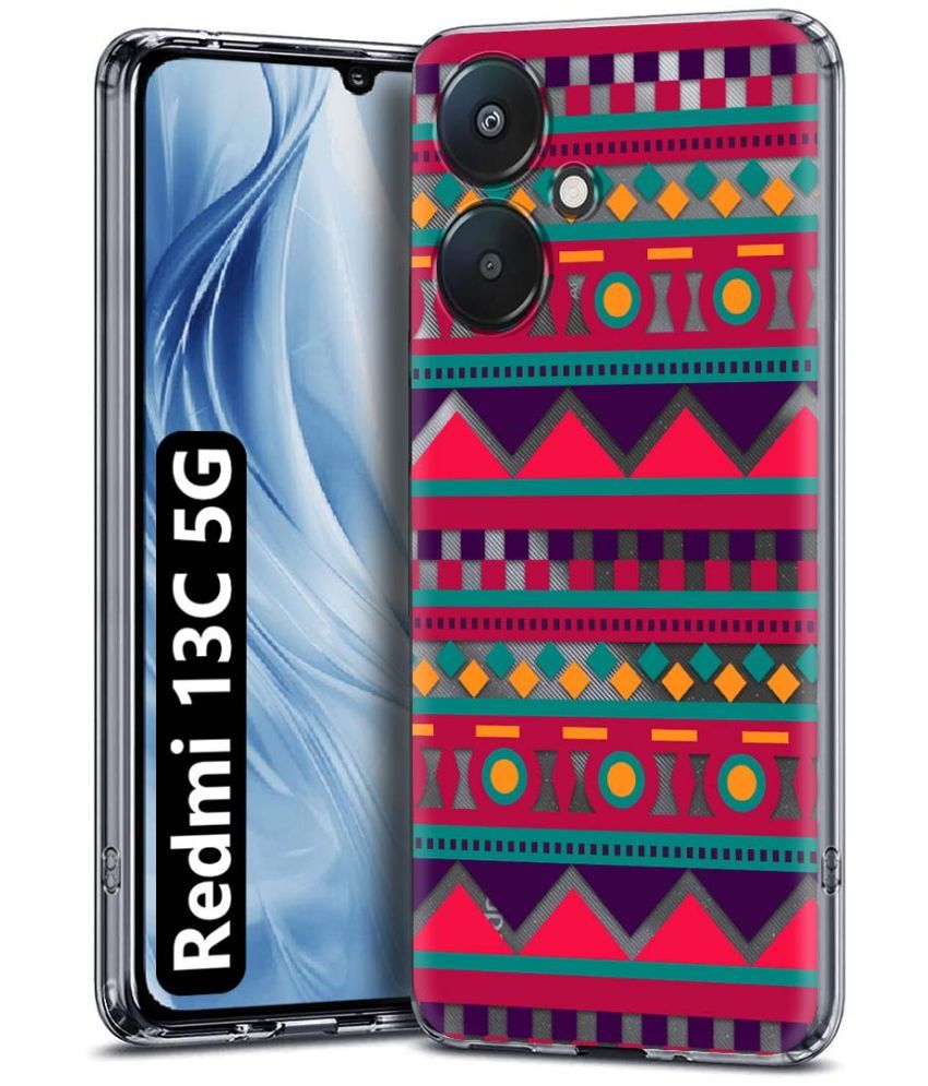     			NBOX Multicolor Printed Back Cover Silicon Compatible For Redmi 13C 5G ( Pack of 1 )