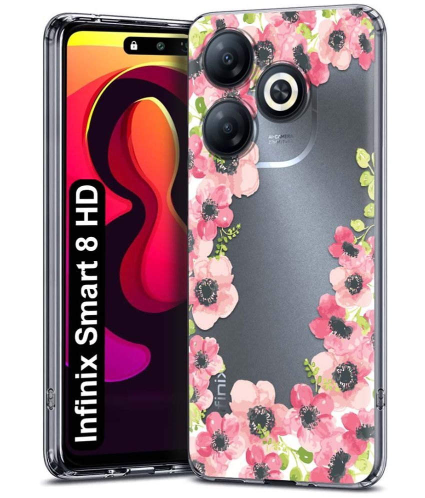     			NBOX Multicolor Printed Back Cover Silicon Compatible For Infinix Smart 8 HD ( Pack of 1 )