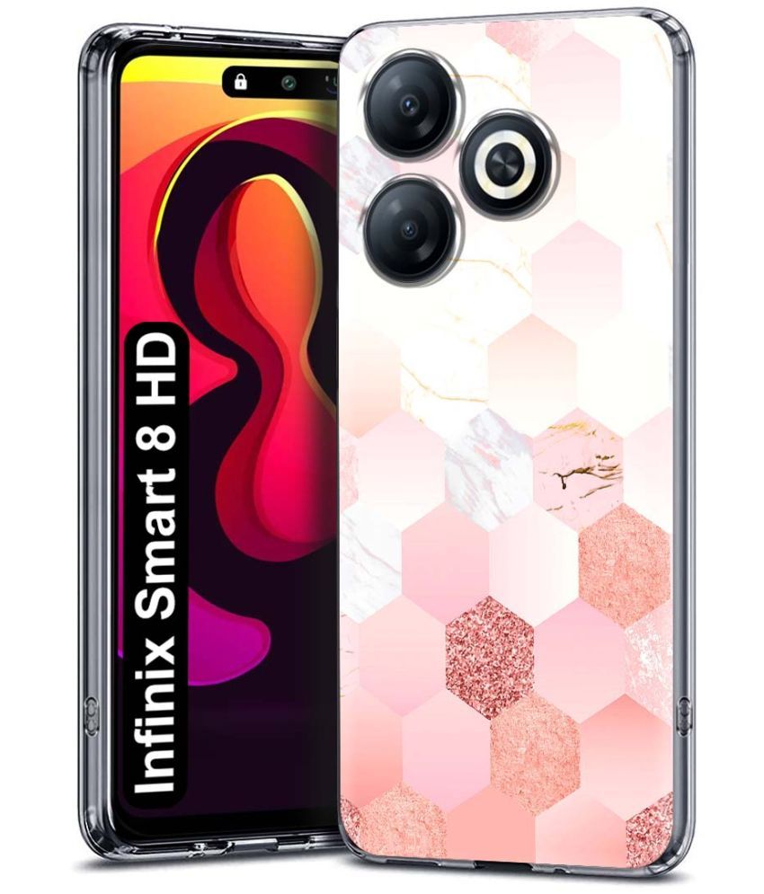     			NBOX Multicolor Printed Back Cover Silicon Compatible For Infinix Smart 8 HD ( Pack of 1 )