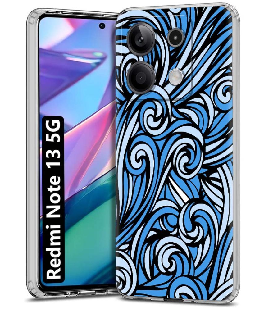     			NBOX Multicolor Printed Back Cover Silicon Compatible For Redmi Note 13 5G ( Pack of 1 )