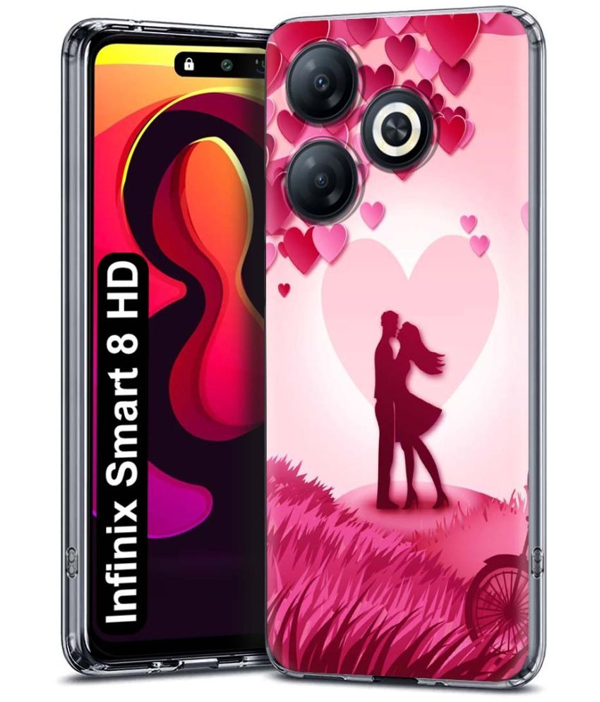     			NBOX Multicolor Printed Back Cover Silicon Compatible For Infinix Smart 8 HD ( Pack of 1 )