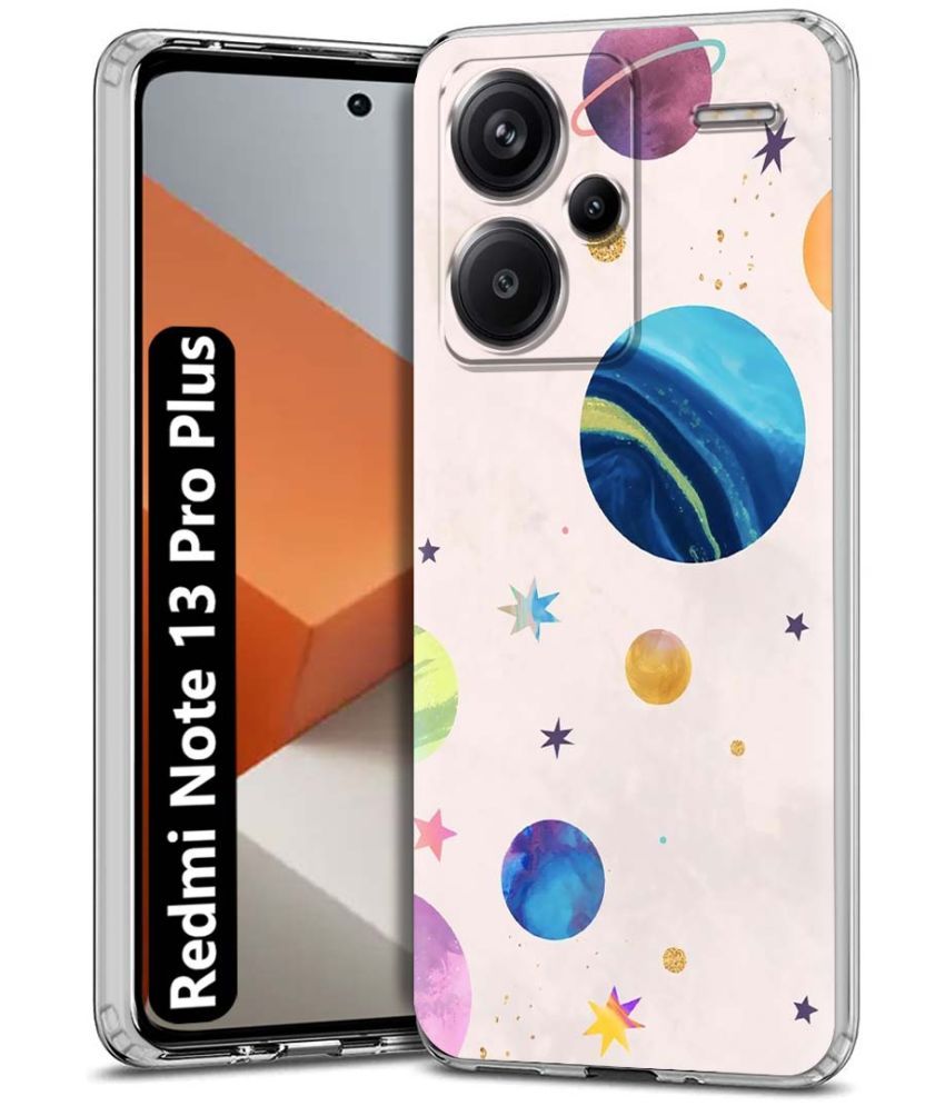     			NBOX Multicolor Printed Back Cover Silicon Compatible For Redmi Note 13 Pro Plus 5G ( Pack of 1 )