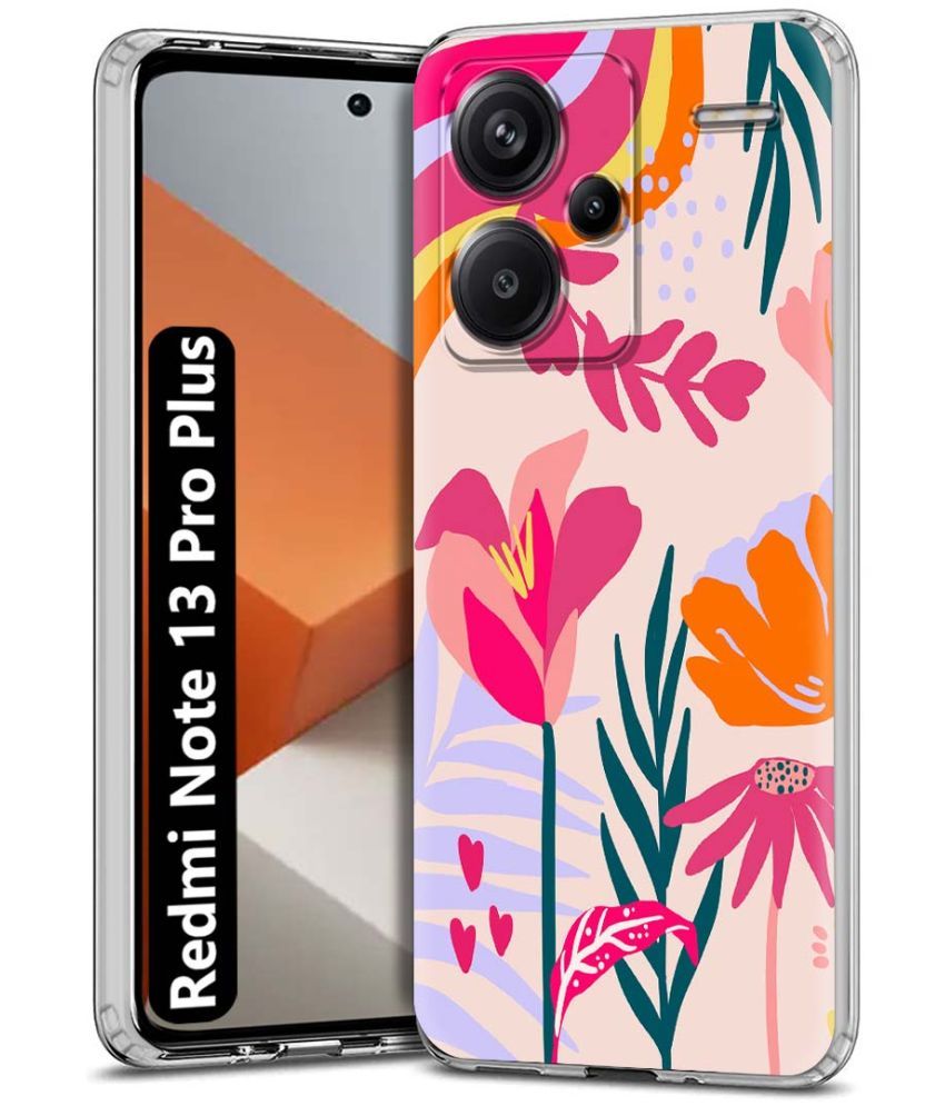     			NBOX Multicolor Printed Back Cover Silicon Compatible For Redmi Note 13 Pro Plus 5G ( Pack of 1 )