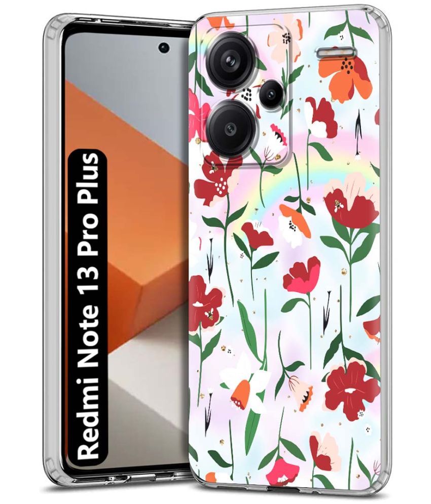     			NBOX Multicolor Printed Back Cover Silicon Compatible For Redmi Note 13 Pro Plus 5G ( Pack of 1 )