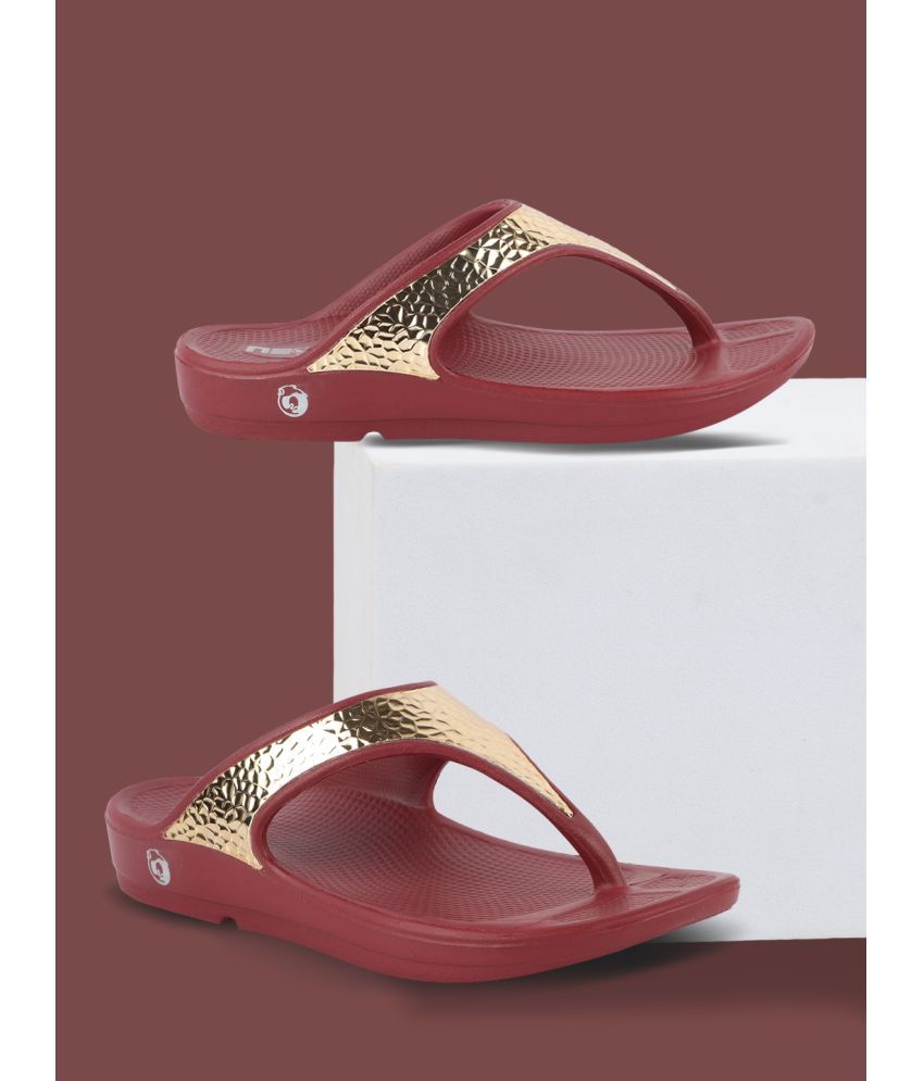     			Neoz Maroon Women's Flip Flop