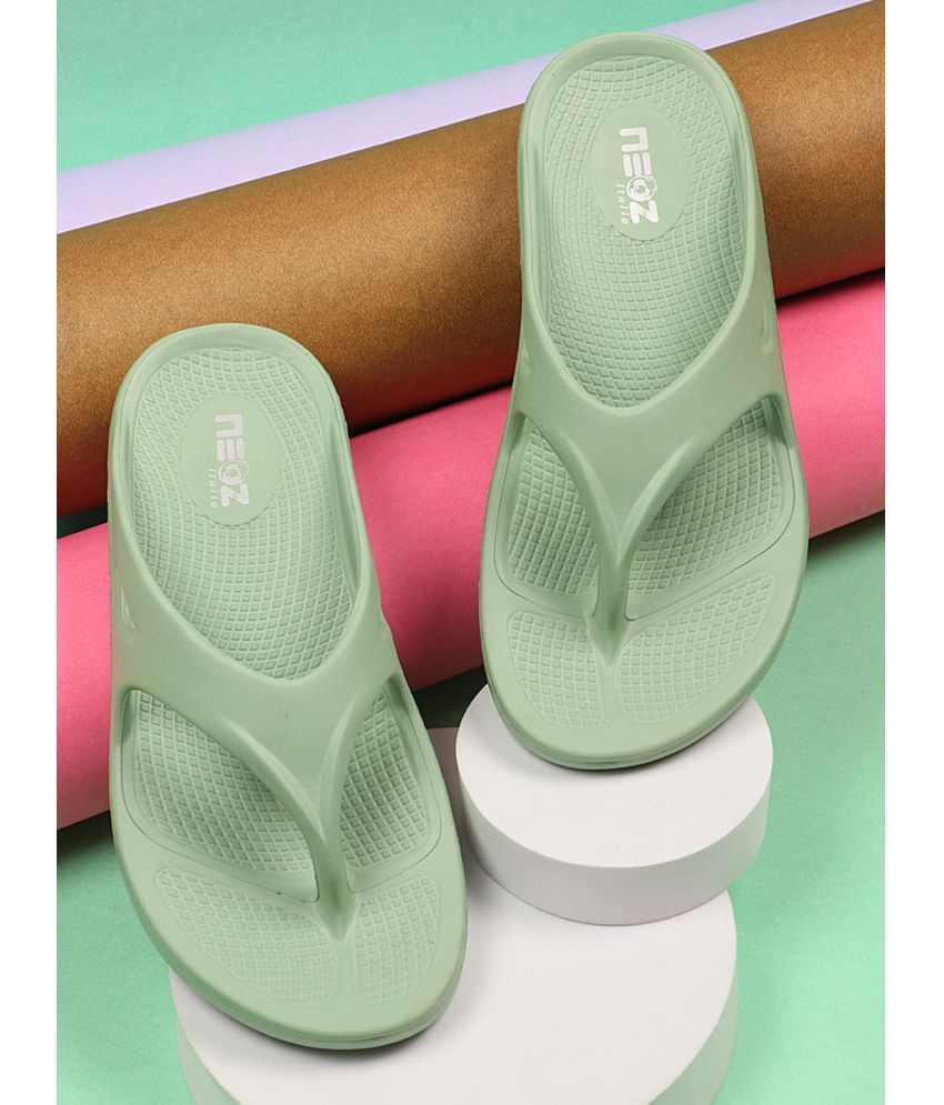     			Neoz Mint Green Women's Flip Flop