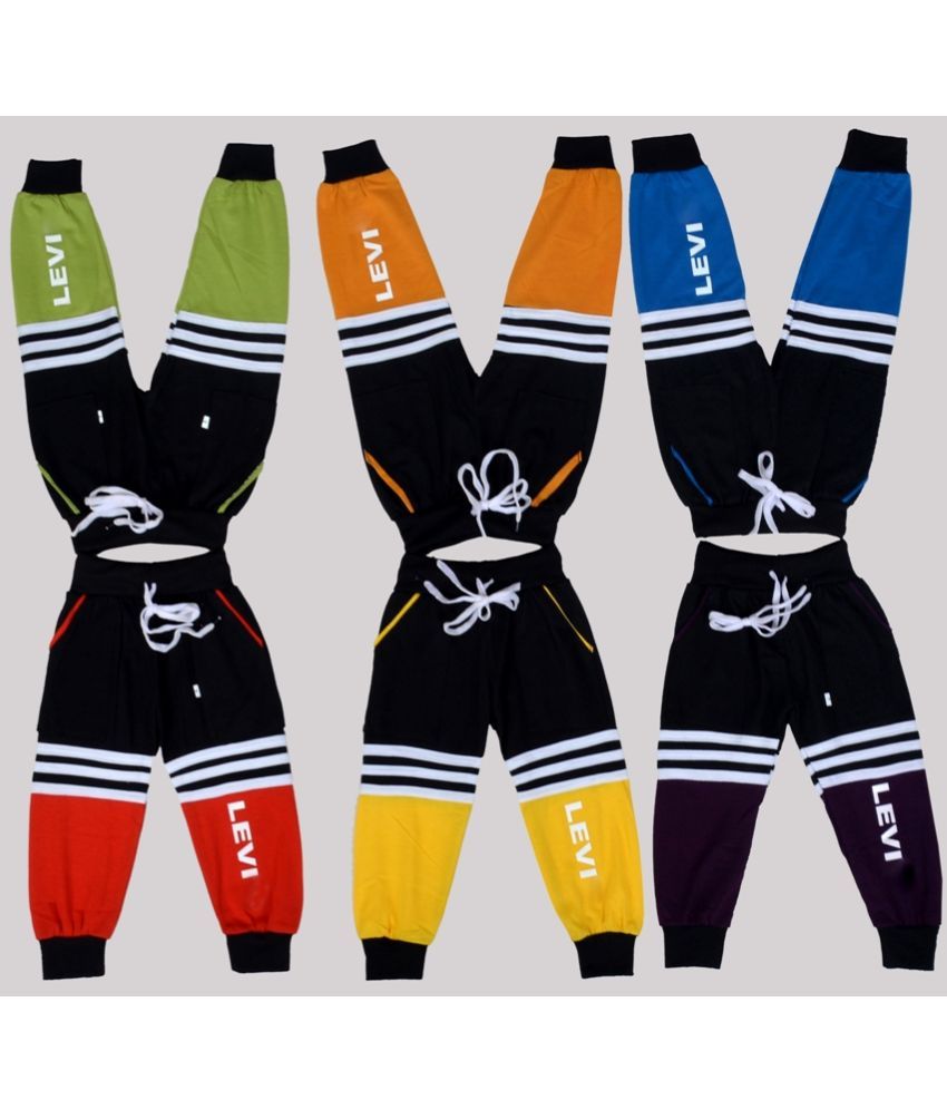     			DIAMOND EXPORTER Pack of 6 Boys Cotton Blend Trackpant ( Multi Color )