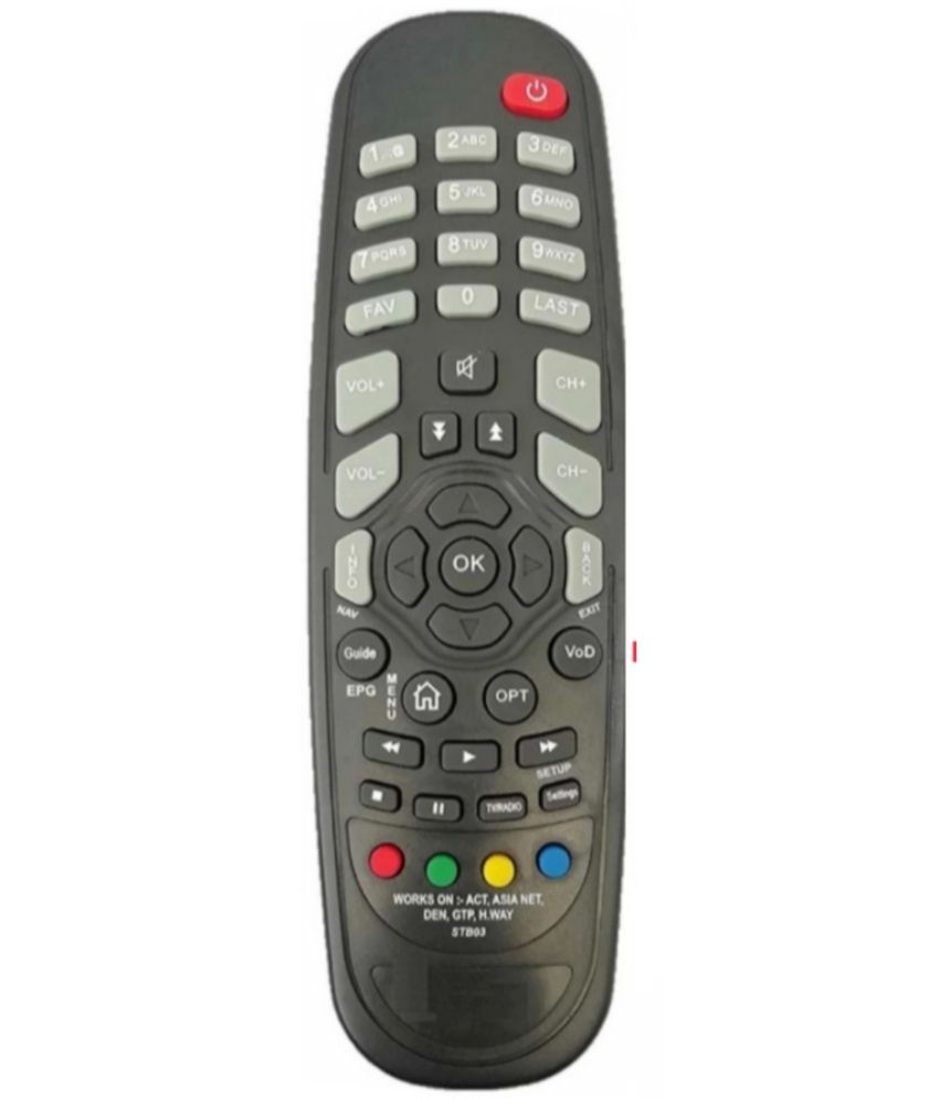     			SUGNESH New TvR-111  TV Remote Compatible with GTPL/ACT/Asia Net/Den/Hathway