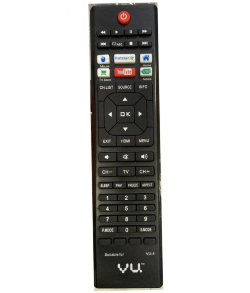     			SUGNESH New TvR-134 TV Remote Compatible with VU Smart led/lcd