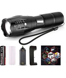 Mantra - 10W Rechargeable Flashlight Torch ( Pack of 1 )