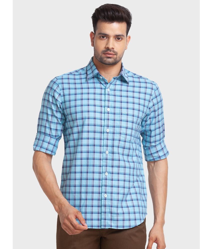     			Colorplus Cotton Regular Fit Full Sleeves Men's Casual Shirt - Blue ( Pack of 1 )