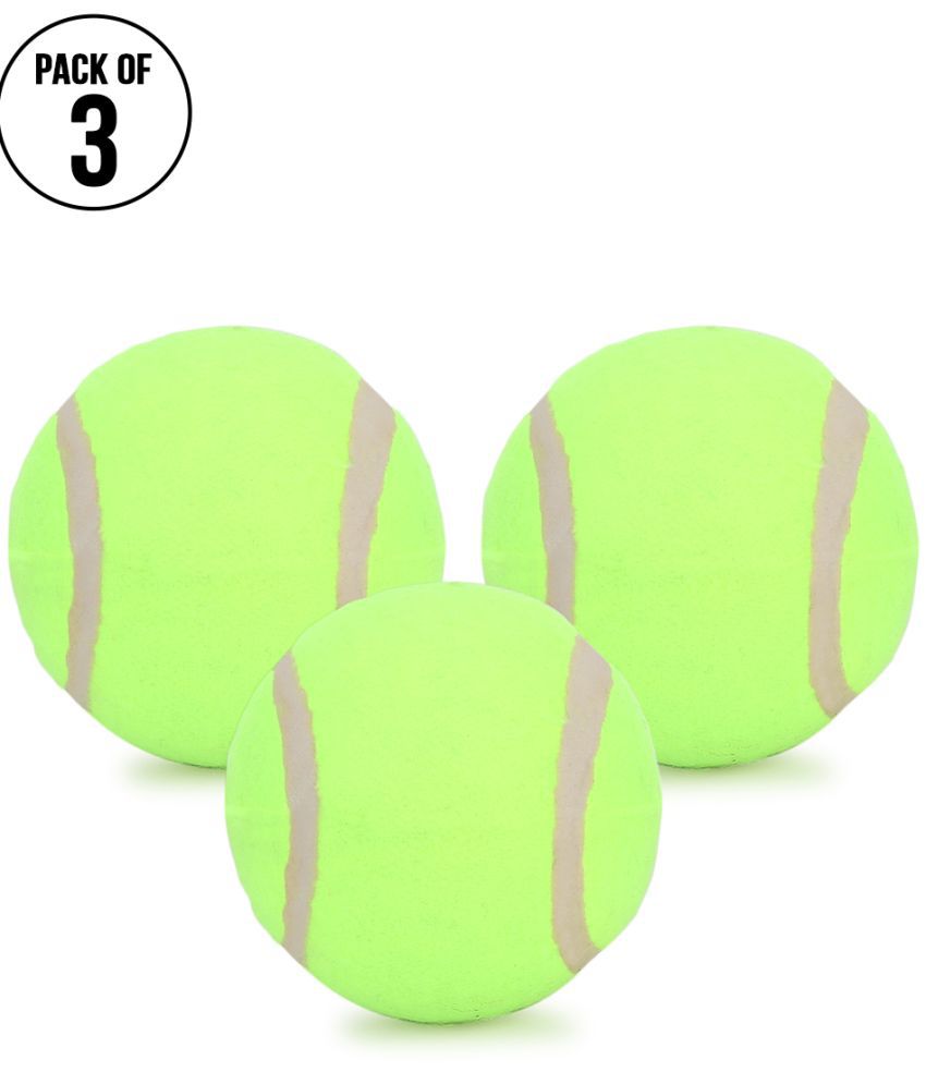     			FITMonkey Green Cricket Tennis Balls (Pack of 3)