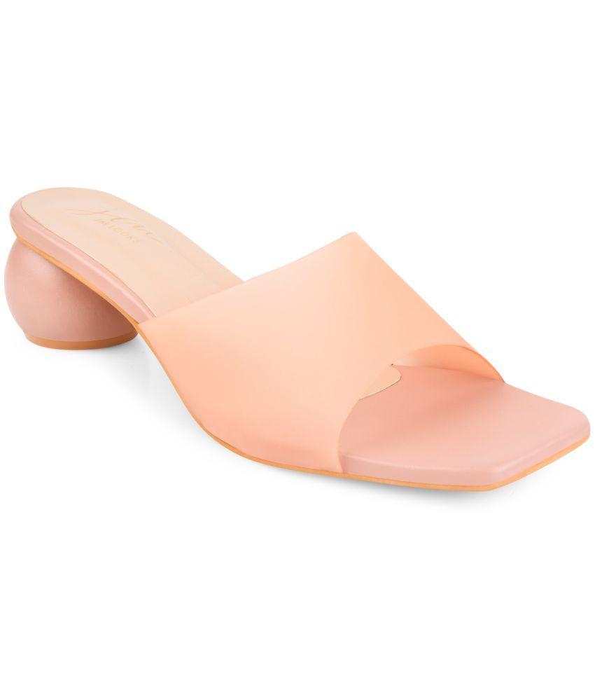     			JM Looks Pink Women's Slip On Heels