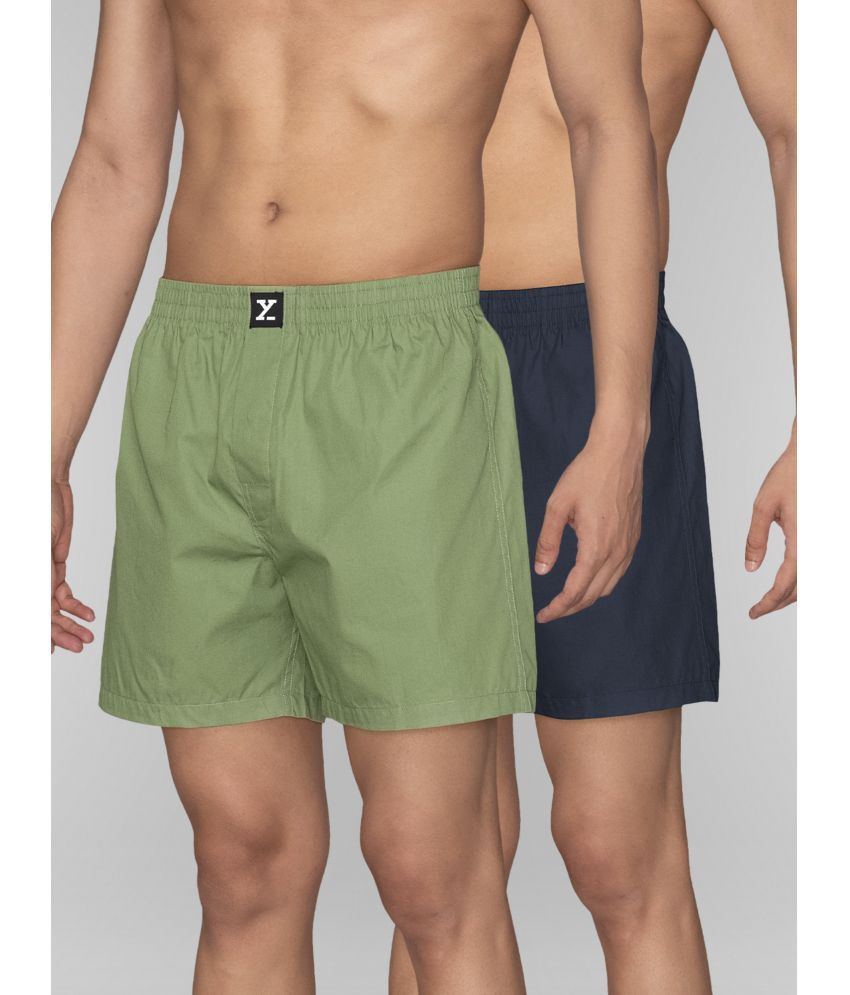     			XYXX Multicolor Cotton Men's Boxer- ( Pack of 2 )