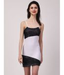 D Naked Viscose Self Design Mini Women's Bodycon Dress - White ( Pack of 1 )