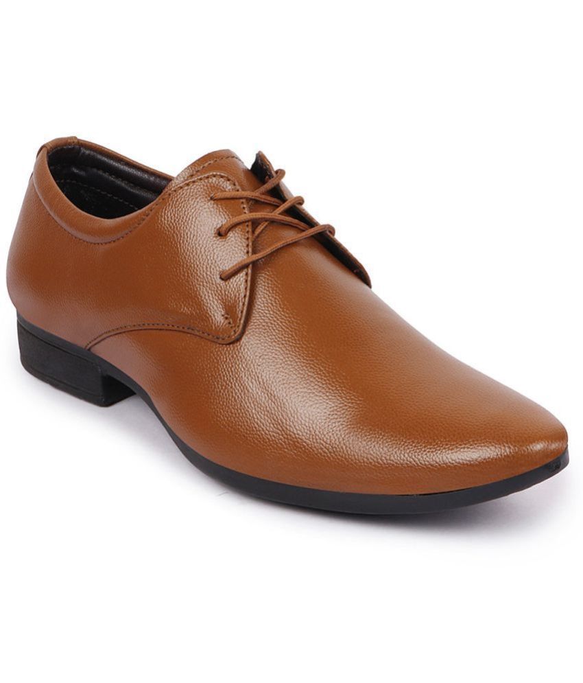     			Fausto Tan Men's Oxford Formal Shoes