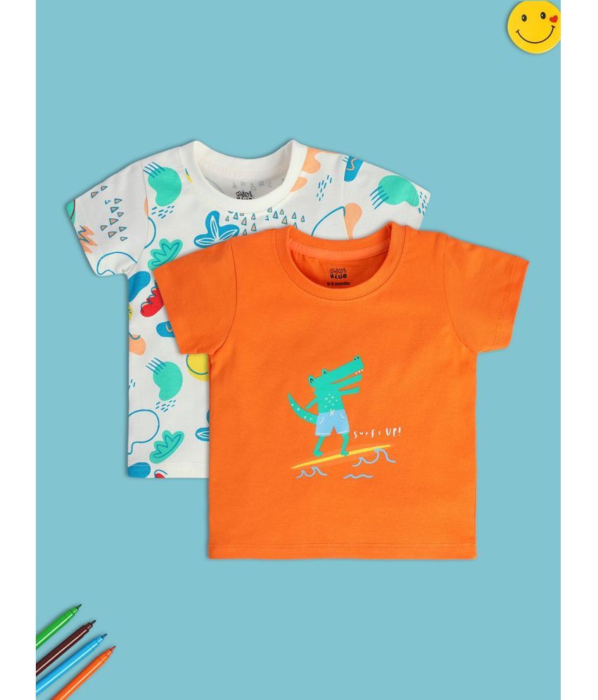     			MINI KLUB Multi Baby Boy T-Shirt ( Pack of 2 )