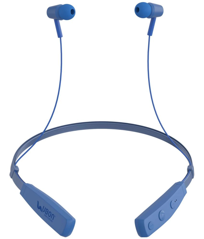     			UBON CL-5600 Bluetooth Bluetooth Neckband On Ear 22 Hours Playback Active Noise cancellation IPX4(Splash & Sweat Proof) Blue