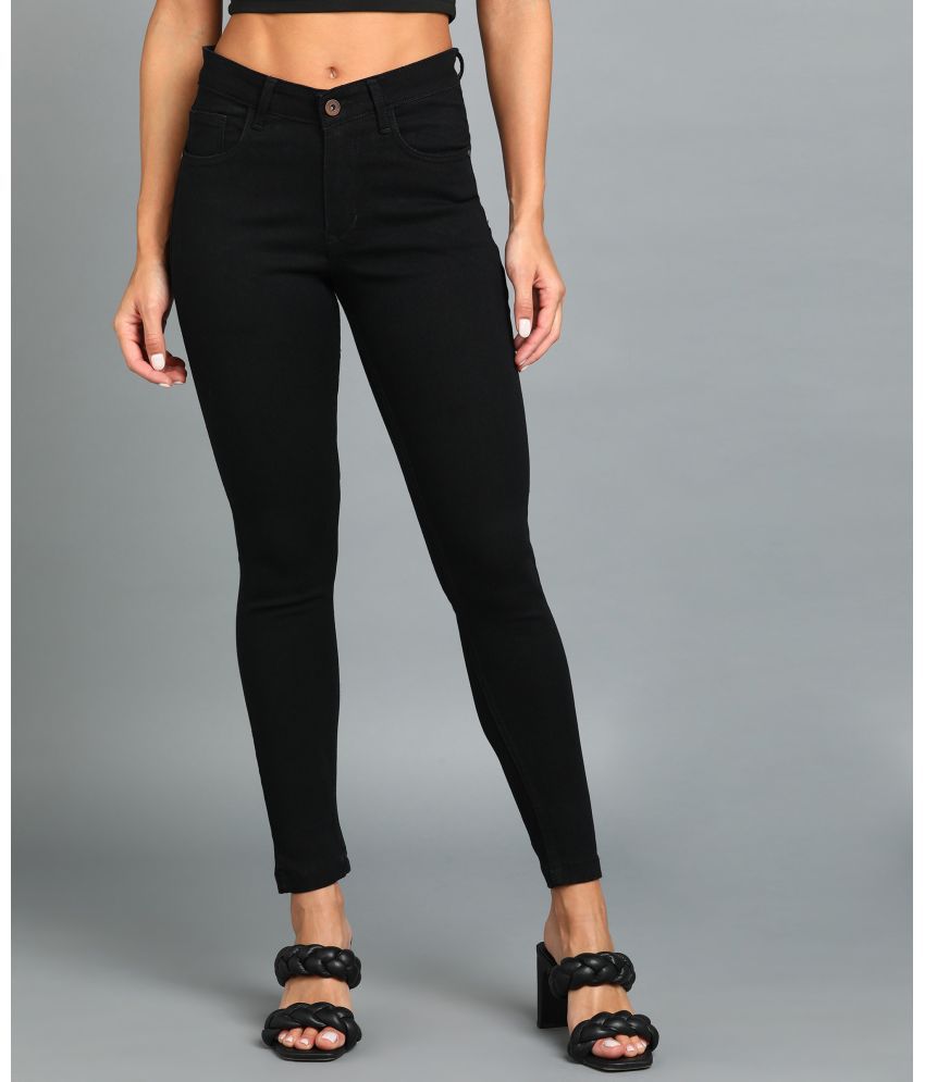     			Urbano Fashion - Black Denim Skinny Fit Women's Jeans ( Pack of 1 )