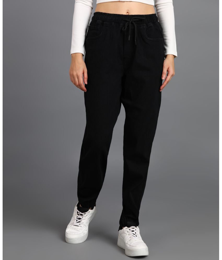     			Urbano Fashion - Black Denim Slim Fit Women's Jeans ( Pack of 1 )