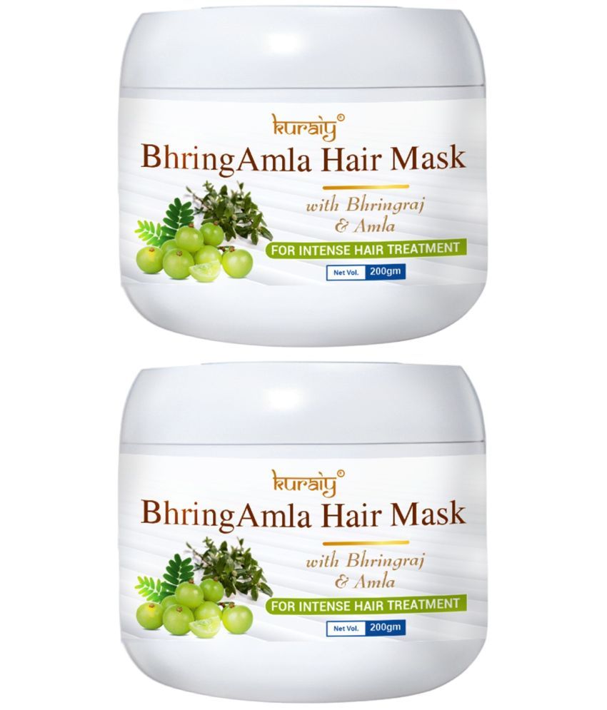     			KURAIY Bhring Amla Hair Mask With Bhringraj & Amla For Intense Hair Treatment 200g Pack Of 2