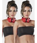 Sonari Pack of 2 Nylon Women's Tube Bra ( Black ) tubularblackblack