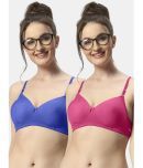 Sonari Pack of 2 Polyester Women's T-Shirt Bra ( Multicolor ) 007rbluerani