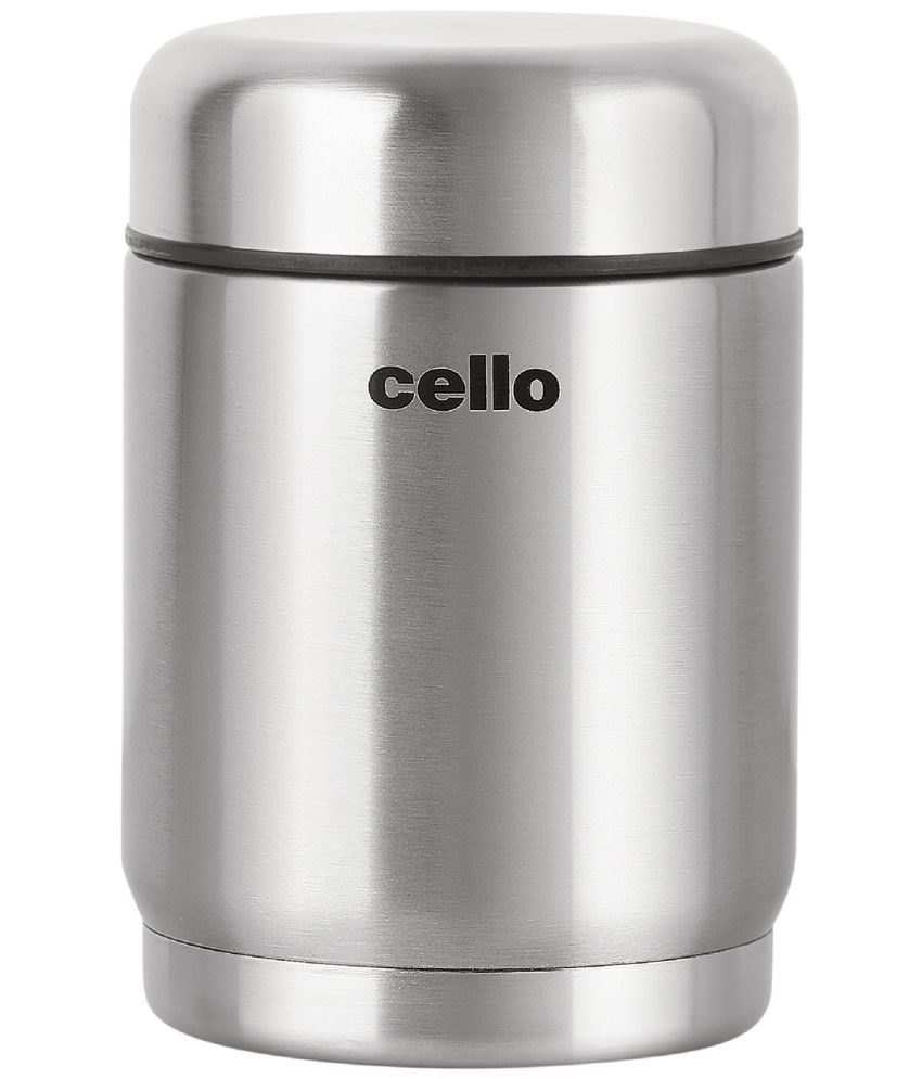     			Cello Supee Insulated Jar Silver Steel Flask ( 400 ml )