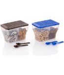 FIT4CHEF Dry Fruit Box PET Multicolor Multi-Purpose Container ( Set of 2 )