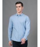 Red Tape 100% Cotton Regular Fit Self Design Full Sleeves Men's Casual Shirt - Blue ( Pack of 1 )